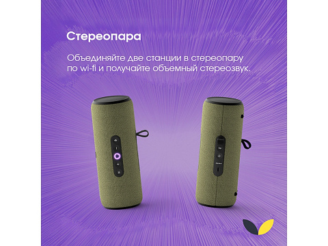 Умная портативная колонка Яндекс Станция Стрит с Алисой, зеленый (YNDX-00030GRN) - рис 9.