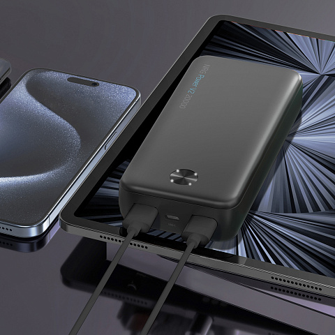 Внешний АКБ NRG Power V2 20000 мА-ч, 2A, 2xUSB, черный, Deppa - рис 8.