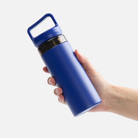 Термостакан Leval с ситечком, синий - рис 4.