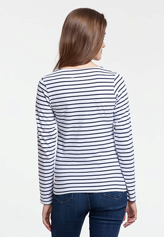 Футболка женская Grand Granat, белая с синим - рис 7.