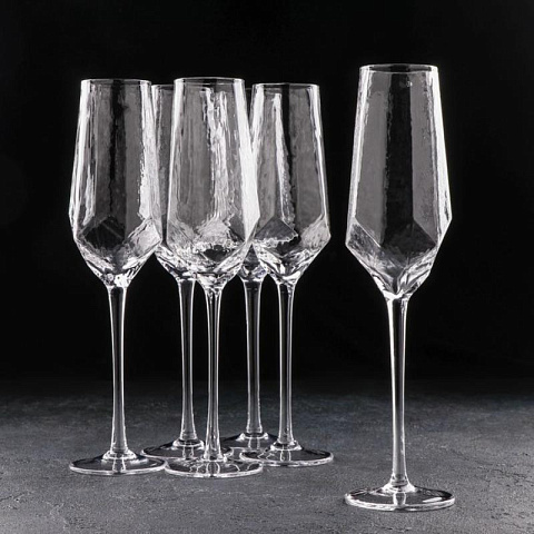 Набор бокалов для шампанского (6 шт) - рис 2.
