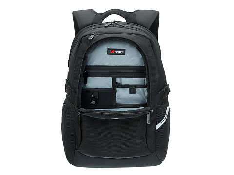 Рюкзак TORBER МЕГАПОЛИС с отделением для ноутбука 16, чёрный, полиэстер, 47 х 34 x 28 см - рис 5.
