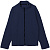 Куртка флисовая унисекс Manakin, темно-синяя - миниатюра