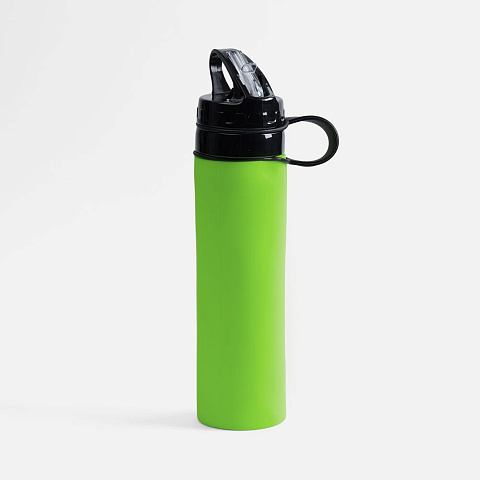 Складная бутылка для воды Langfossen, зеленое яблоко - рис 2.