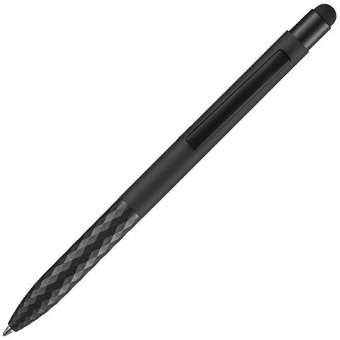 Ручка шариковая со стилусом Digit Soft Touch, черная - рис 5.