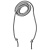 Шнурок в капюшон Snor, серый - миниатюра