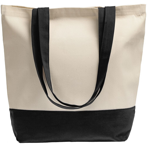 Холщовая сумка Shopaholic, черная - рис 3.