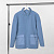 Куртка унисекс Oblako, голубая - миниатюра - рис 2.