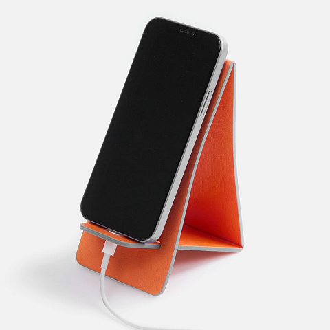 Подставка для телефона Petrus, оранжевая - рис 3.