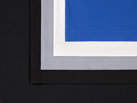 Футболка оверсайз унисекс T9, синяя - рис 8.