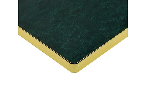 Ежедневник недатированный А5 Megapolis Nebraska Flex, зеленый с золотым обрезом (Р) - рис 4.