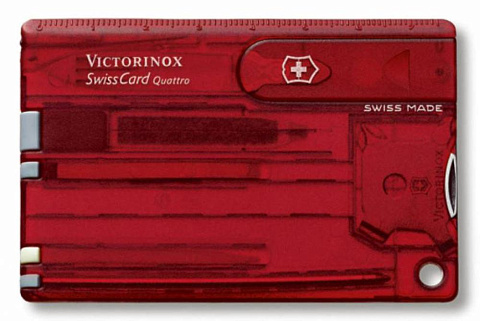 Набор инструментов SwissCard Quattro, красный - рис 2.