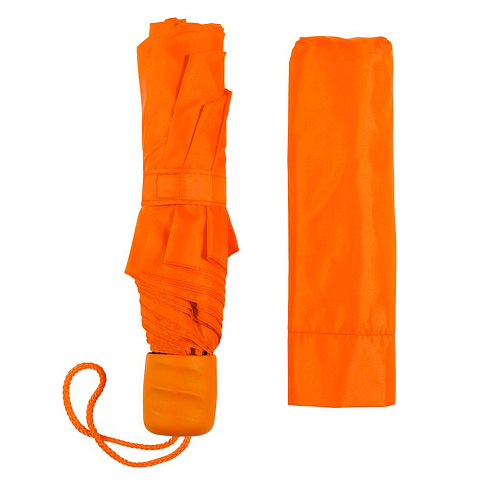 Зонт складной Basic, оранжевый - рис 5.