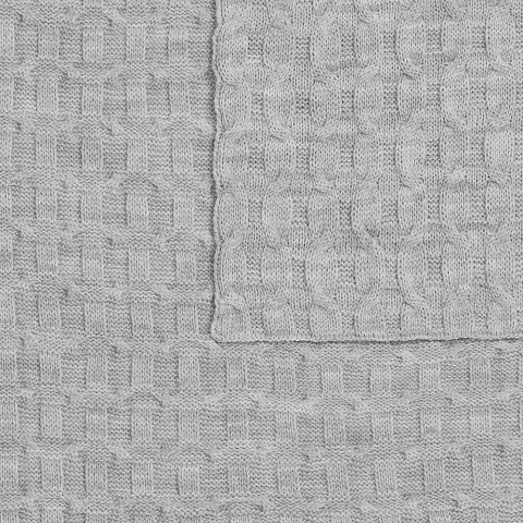 Плед Braidera, серебристо-серый меланж - рис 4.