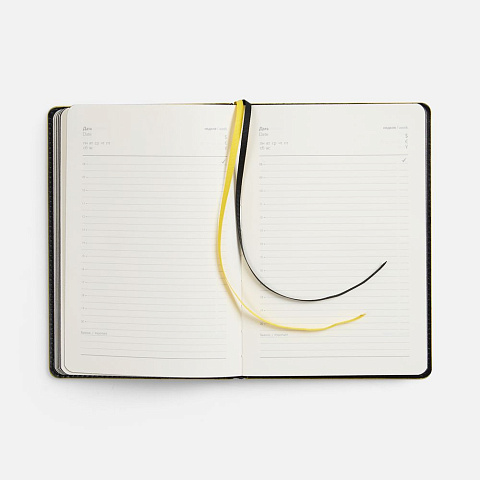 Ежедневник Alanis, недатированный, черный c желтым - рис 11.