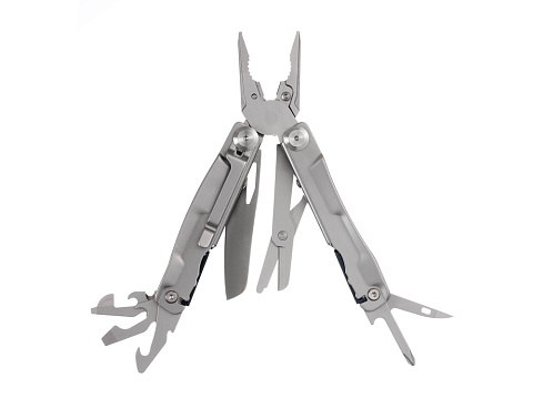 Мультитул Stinger, 106 мм, 15 функций, сталь, серебристый, в комплекте нейлоновый чехол - рис 4.