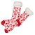 Новогодние носки-тапки (красные) - миниатюра - рис 6.