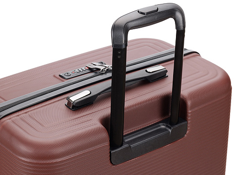Чемодан TORBER Onego, бордовый, ABS-пластик, 69,5 х 46 х 26 см, 69 л - рис 6.