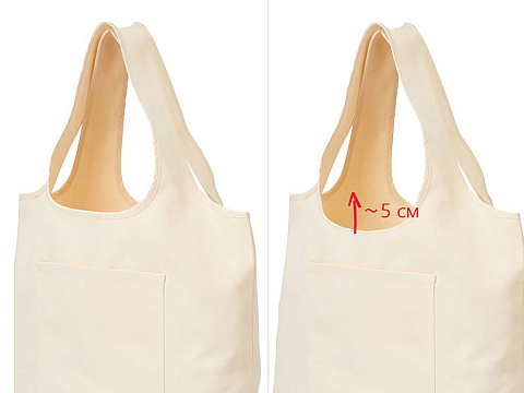 Сумка-шоппер Vest  long из хлопка 340 г/м2 - рис 2.