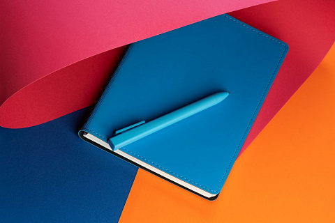 Ручка шариковая Swiper SQ Soft Touch, голубая - рис 7.