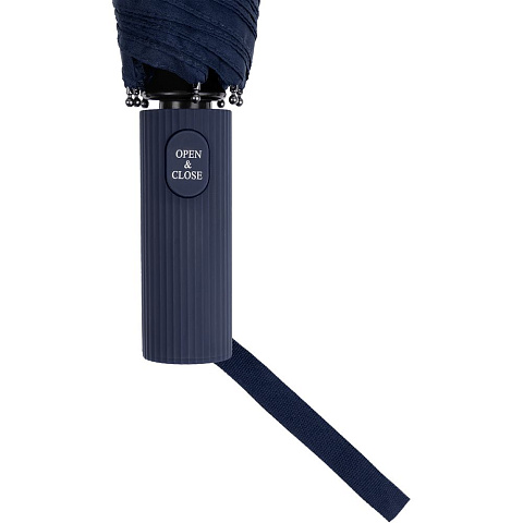 Зонт складной Ribbo, темно-синий - рис 7.