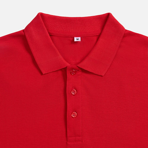 Рубашка поло унисекс Upswing, красная - рис 4.