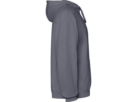 Толстовка с капюшоном KENIA унисекс, серо-голубой выстиранный - рис 4.