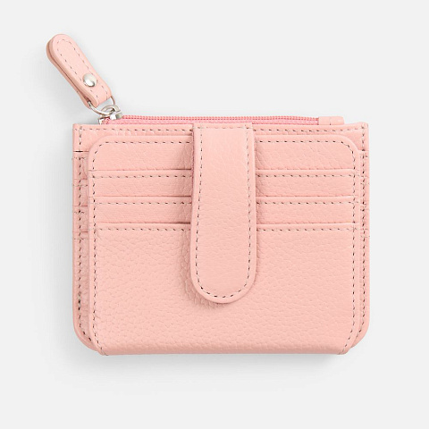 Картхолдер на молнии Unison, розовый - рис 3.