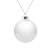 Елочный шар Finery Gloss, 8 см, глянцевый белый - миниатюра - рис 2.