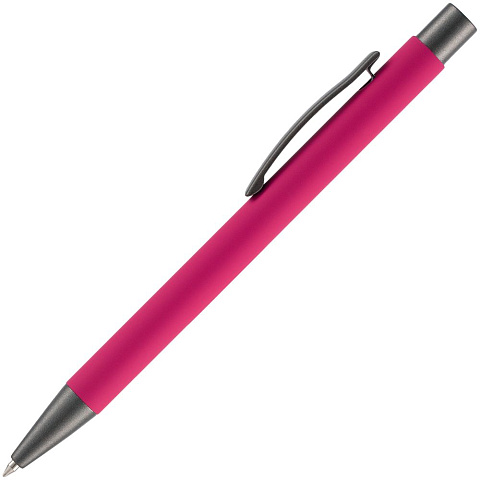 Ручка шариковая Atento Soft Touch, розовая - рис 3.