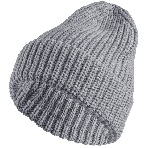 Шапка Nordkyn, светло-серый меланж - рис 2.