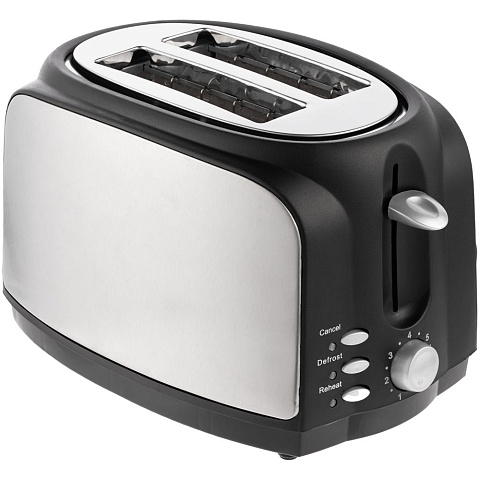 Электрический тостер Postre, серебристо-черный - рис 2.