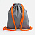 Рюкзак B3, серый с оранжевыми лямками - миниатюра - рис 3.