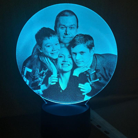 3D светильник с Вашей фотографией - рис 8.