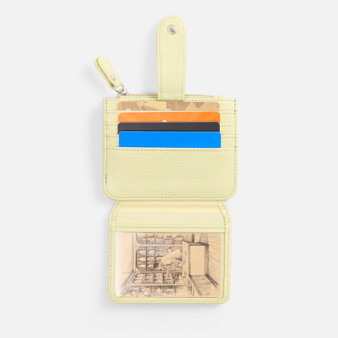 Картхолдер на молнии Unison, светло-зеленый - рис 6.