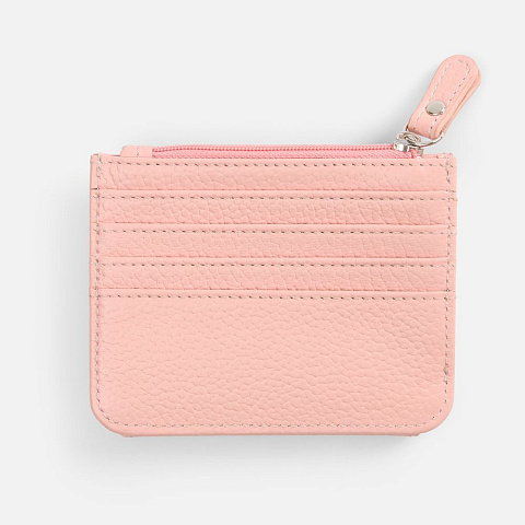 Картхолдер на молнии Unison, розовый - рис 4.