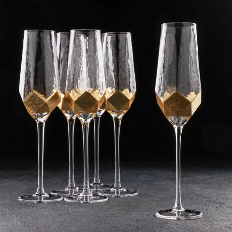 Набор бокалов для шампанского (6 шт) - рис 4.