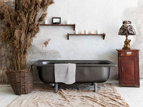 Полотенце Molan, среднее, светло-серое - рис 6.