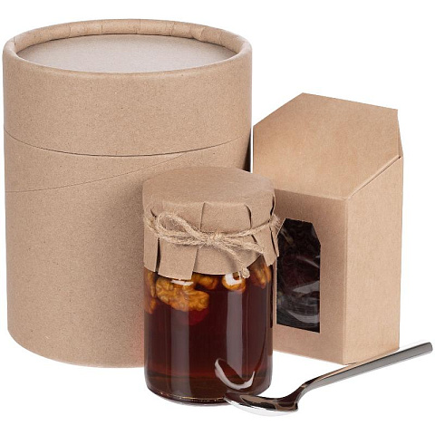 Подарочный набор "Мед + чай" в тубусе