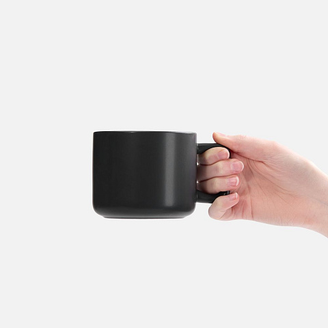 Чашка Jumbo в коробке матовая, черная - рис 4.