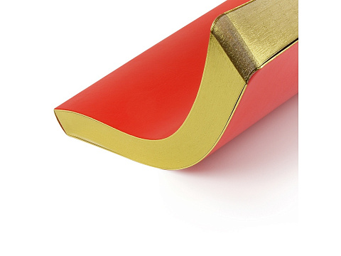 Ежедневник недатированный А5 Megapolis Nebraska Flex, красный с золотым обрезом (Р) - рис 3.