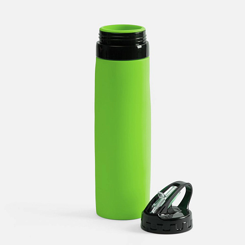 Складная бутылка для воды Langfossen, зеленое яблоко - рис 4.