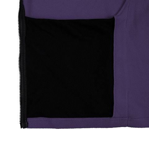 Куртка флисовая унисекс Manakin, фиолетовая - рис 5.
