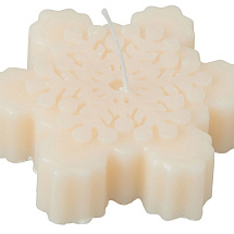 Свеча Снежинка, молочный