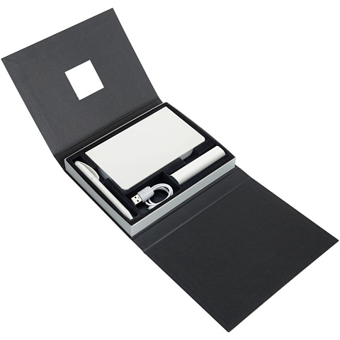 Коробка под набор Plus, черная с серебристым - рис 5.