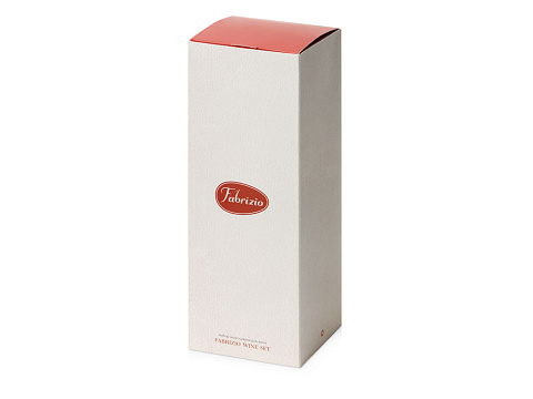 Набор аксессуаров для вина в подарочной коробке Fabrizio, коричневый - рис 8.