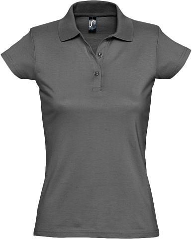 Рубашка поло женская Prescott Women 170, темно-серая - рис 2.