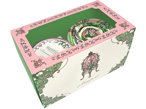 Набор: платок Ландыши и свеча Весенние цветы - рис 3.