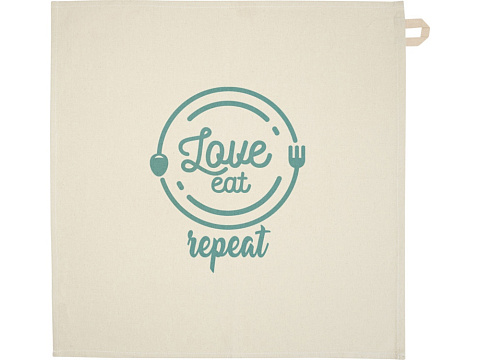 Alora кухонное полотенце из переработанного хлопка плотностью 200 г/м² - бежевый овсяный - рис 3.