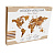 Деревянная Карта Мира настенная объемная 192x105 см (шоколад) - миниатюра - рис 4.
